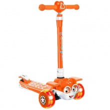 小松鼠滑板车儿童1-3-6-12岁小孩宝宝女踏板滑滑车灯光音乐免安装