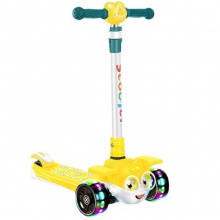 小松鼠滑板车儿童1-3-6-12岁小孩宝宝女踏板滑滑车灯光音乐免安装