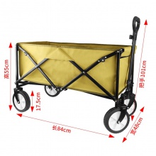 轻便露营推车营地拖车户外折叠小推车钓鱼野营手拉车野餐车桌板