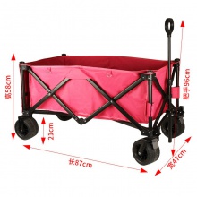 轻便露营推车营地拖车户外折叠小推车钓鱼野营手拉车野餐车桌板