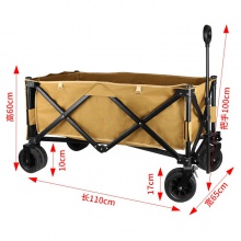 轻便露营推车营地拖车户外折叠小推车钓鱼野营手拉车野餐车桌板