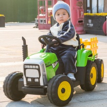 儿童拖拉机电动车四轮汽车男女宝宝小孩玩具车可坐人带遥控1一3岁