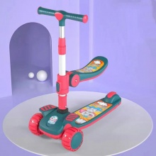 3合1发光二极管轻音乐踢迷你平衡滑板车，带座椅/婴儿踢滑板车