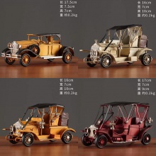 复古怀旧老式汽车老爷车模型摆件家居桌面客厅酒柜装饰品小工艺品