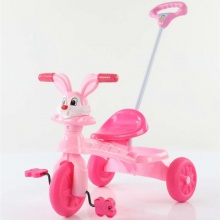 儿童三轮车带推把3-6岁宝宝三轮小车带推杆小孩脚踏手推车防侧翻