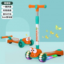 新款儿童滑板车三合一折叠闪光轮音乐灯光可坐滑滑车儿童滑滑车