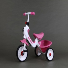 新款儿童塑料音乐三轮车2-5岁儿童三轮车儿童自行车软轮塑料自行车