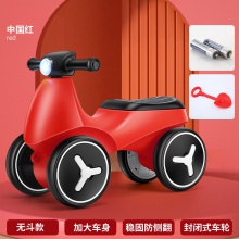 新款儿童滑行拖挂车音乐灯光无脚踏四轮溜溜车孩女孩扭扭车