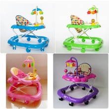 婴儿车男孩女孩学步车新生bb宝宝走路车幼儿带音乐起步车新款