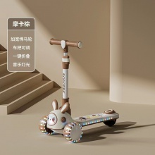 三合一儿童滑板车1-7岁男女孩滑行车可坐可推折叠滑行车音乐闪光