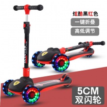 儿童滑板车1-6-12折叠米高滑板小孩折叠闪光三合一男女宝宝玩具车