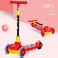 儿童滑板车1-6-12折叠米高滑板小孩折叠闪光三合一男女宝宝玩具车