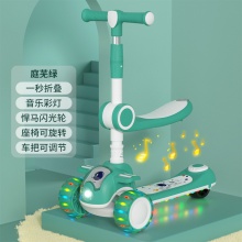 儿童滑板车1-3-6-10岁男女宝宝踏板滑行溜溜三合一滑板车童车