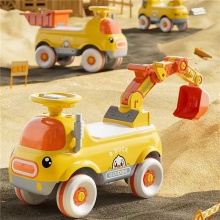 滑行可坐人滑行儿童挖掘机闪光宝宝四轮载人挖机钩机工程车