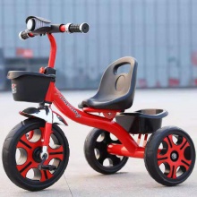 新款儿童三轮车脚踏车2-3-5小孩单车自行车宝宝童车头灯三轮车