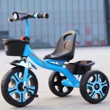 新款儿童三轮车脚踏车2-3-5小孩单车自行车宝宝童车头灯三轮车