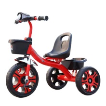 新款儿童三轮车脚踏车2-3-5小孩单车自行车宝宝童车头灯三轮车