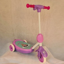 儿童电动滑板车可吹泡泡滑板车男女童卡通脚踏吹泡泡电动玩具车