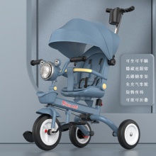 D昩可躺可折叠婴儿童三轮车手推车宝宝脚踏车6个月——6岁音乐自