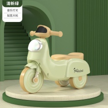 儿童三轮车脚踏动力车宝宝溜溜车可推行彩灯小孩玩具车可坐滑滑车