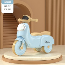 儿童三轮车脚踏动力车宝宝溜溜车可推行彩灯小孩玩具车可坐滑滑车