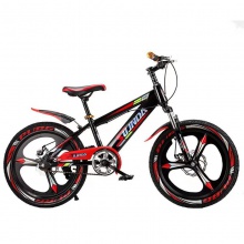 一体轮山地车彩色轮胎20寸带后衣架大童公路车带减震赛车