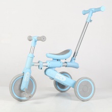 儿童四合一三轮车 推把三轮车 儿童三轮自行车