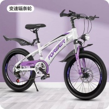 新款山地儿童自行车可变速带减震前后双碟刹6-14中大童学生车