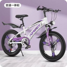 新款山地儿童自行车可变速带减震前后双碟刹6-14中大童学生车