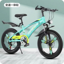 新款山地儿童自行车可变速带减震前后双碟刹6-14中大童学生车