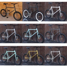 公路赛自行车D配爆改轻便20寸死飞翘头特技单车男女公路车可改装