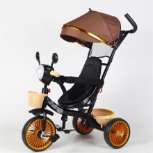 儿童手推车四合一儿童手推三轮车宝宝推车玩具车音乐灯光童车