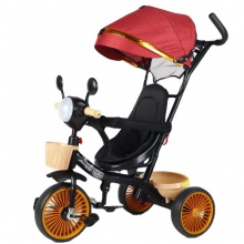 儿童手推车四合一儿童手推三轮车宝宝推车玩具车音乐灯光童车