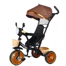 儿童手推车四合一儿童手推三轮车宝宝推车玩具车音乐灯光童车