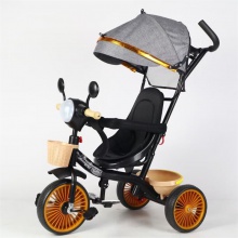 儿童手推车四合一儿童手推三轮车宝宝推车玩具车音乐灯光童车