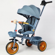 儿童三轮车脚踏车手推大号轻便自行车1-3-6岁大座椅可坐可骑户外