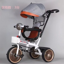 儿童手推车四合一儿童手推三轮车宝宝推车玩具车音乐灯光童车