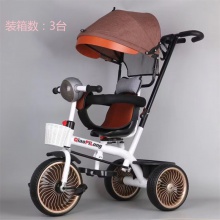 儿童手推车四合一儿童手推三轮车宝宝推车玩具车音乐灯光童车