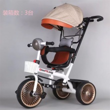 儿童手推车四合一儿童手推三轮车宝宝推车玩具车音乐灯光童车