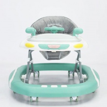 新设计婴儿学步车 现代学步车音乐灯软座 推把学步车