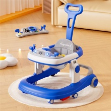 婴儿学步车防O型腿防侧翻多种功能宝宝成长学走路车儿童玩具助步车