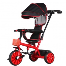 儿童三轮车1-3岁宝宝手推车脚踏车四合一小孩自行车玩具车