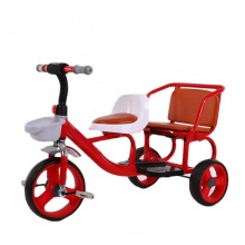 新款儿童三轮车双胞胎双人脚踏车儿童脚蹬车发泡轮厂家直供