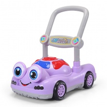 青蛙学步车带早教音乐婴儿助步手推车不侧翻带增重婴儿四轮小推车