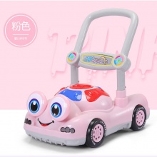 青蛙学步车带早教音乐婴儿助步手推车不侧翻带增重婴儿四轮小推车