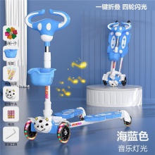 儿童滑板车1一3一6-12岁男孩女童蛙式小孩双脚宝宝剪刀滑滑溜溜车