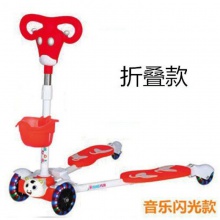 滑板车大童儿童车双脚分开2-9岁闪光四轮剪男女孩宝宝脚踩滑行车