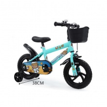 小童自行车3-5岁男孩女孩辅助轮脚踏车带车筐脚踏自行车赠品车