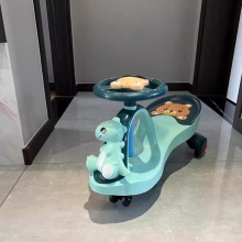 儿童扭扭车带靠背1-3-6岁溜溜车轮带音乐静音轮男女宝宝滑行