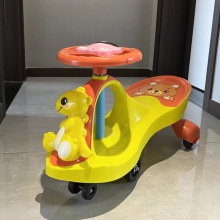 儿童扭扭车带靠背1-3-6岁溜溜车轮带音乐静音轮男女宝宝滑行